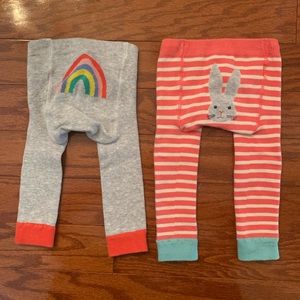 Two pairs of Boden 0-3M knit leggings